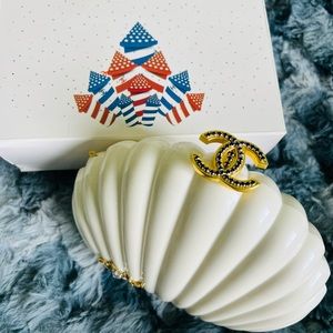 CHANEL Shell Clutch Bag